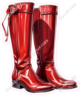 Equestrian Red Riding Boots w/ Variants