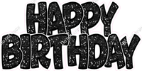 Sparkle - Black Outlines Happy Birthday