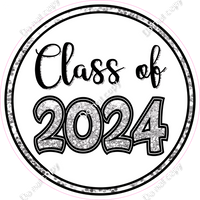 Class of 2024 Circle Statement w/ Multiple Colors