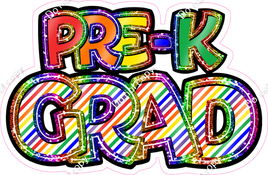 Rainbow - Lines & Sparkle Pre-K Statement