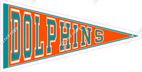 Pennant - Miami Dolphins w/ Variants