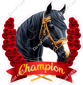 Rose Garland - Horse Racing Champion w/ Roses