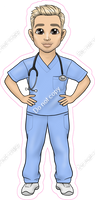 Blonde Hair Male Nurse / Doctor w/ Variants