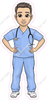 Brown Hair Male Nurse / Doctor w/ Variants