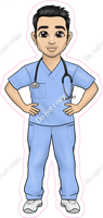 Black Hair Male Nurse / Doctor w/ Variants