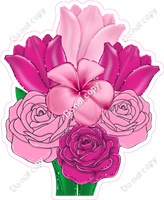 Hot Pink & Baby Pink Rose Bundle w/ Variants