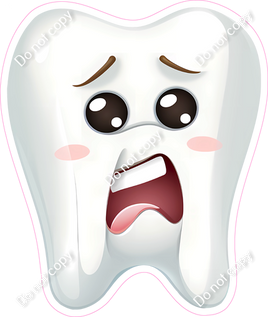 Tooth with "In Pain" Face w/ Variants