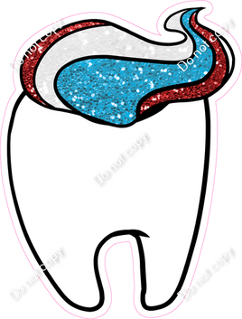 Tooth with Toothpaste w/ Variants