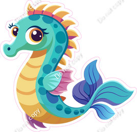 Teal & Yellow Seahorse w/ Variants