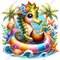 Seahorse in Floaty w/ Variants