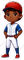 Dark Skin Tone Boy - Baseball Player w/ Variants