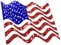 Sparkle American Flag Wavy w/ Variants