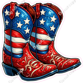 4th of July - Cowboy Boots w/ Variants