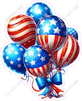 4th of July - Balloons w/ Variants