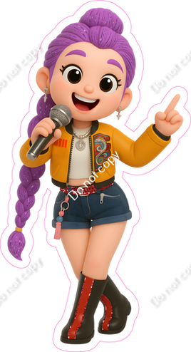 KPop, Korean, Demon Hunters - Girl