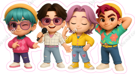 KPop, Korean, Demon Hunters - SajaBoys