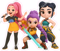 KPop, Korean, Demon Hunters - Girls