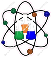 Science - Beakers & Molecule