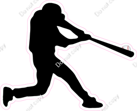 Baseball -  Player Batting Silhouette