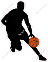 Basketball - Boy Dribble Silhouette