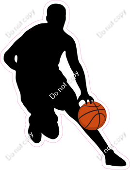 Basketball - Boy Dribble Silhouette