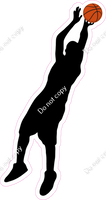Basketball - Boy Shooting Silhouette