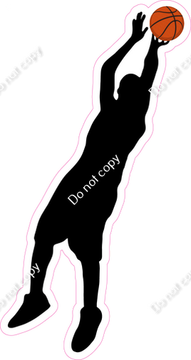 Basketball - Boy Shooting Silhouette