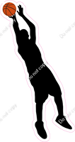 Basketball - Boy Shooting Silhouette