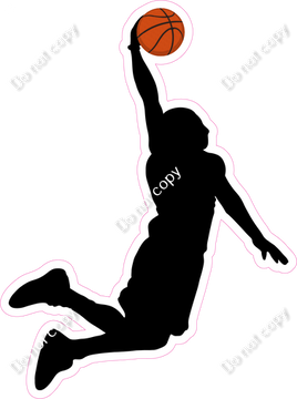 Basketball - Boy Dunking Silhouette