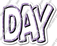 Split 23.5 - White & Lavender Sparkle Happy Birthday