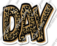 Split 35- Gold Leopard Happy Birthday