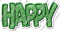 Split 35 - Lime Sparkle Happy Birthday