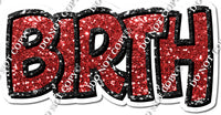 Split 23.5 - Black & Red Happy Birthday