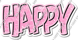 Split 35 - Baby Pink Happy Birthday