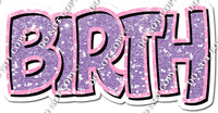 Split 35 - Baby Pink & Lavender Happy Birthday