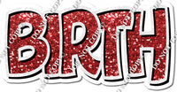 Split 35 - White & Red Happy Birthday