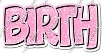 Split 23.5 - Baby Pink Happy Birthday