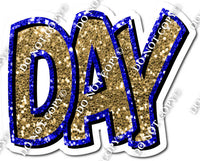 Split 23.5 - Blue & Gold Happy Birthday