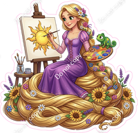 Girl Hair Painting