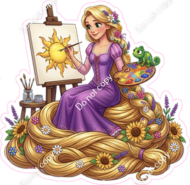 Girl Hair Painting