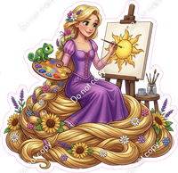 Girl Hair Painting