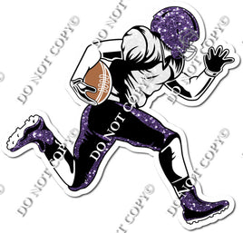 Football - Running Back - Purple Sparkle w/ Variants