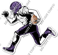 Football - Running Back - Purple Sparkle w/ Variants