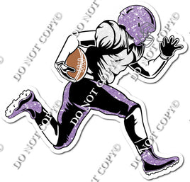Football - Running Back - Lavender Sparkle w/ Variants