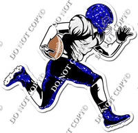 Football - Running Back - Blue Sparkle w/ Variants