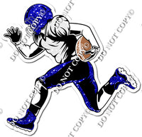 Football - Running Back - Blue Sparkle w/ Variants