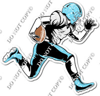 Football - Running Back - Baby Blue Sparkle w/ Variants