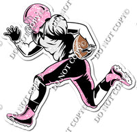 Football - Running Back - Baby Pink Sparkle w/ Variants