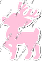 Flat Baby Pink Reindeer Silhouette w/ Variants