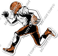 Football - Running Back - Orange Sparkle w/ Variants